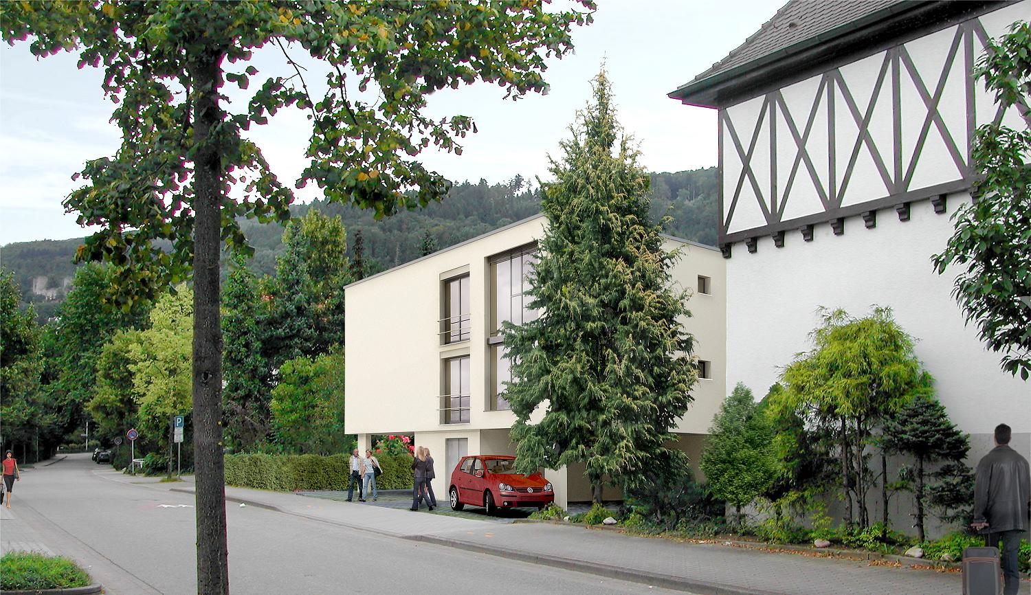 Tagungshotel, 40 Ein- und Zweibettgästezimmer mit Garagengeschoss, Entwurf: 2007